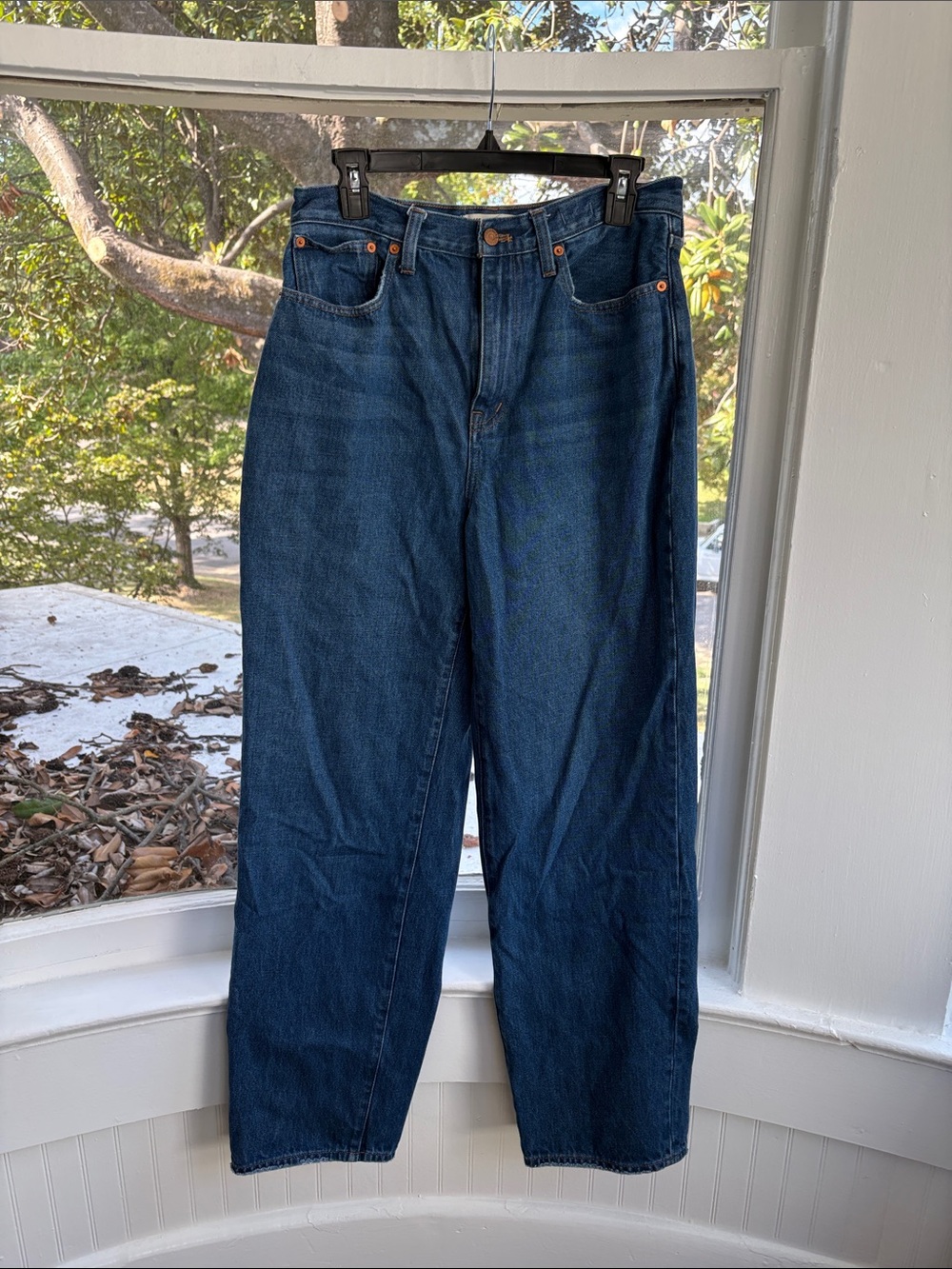 Madewell Dark Blue Wide-Leg Jeans-Size 29